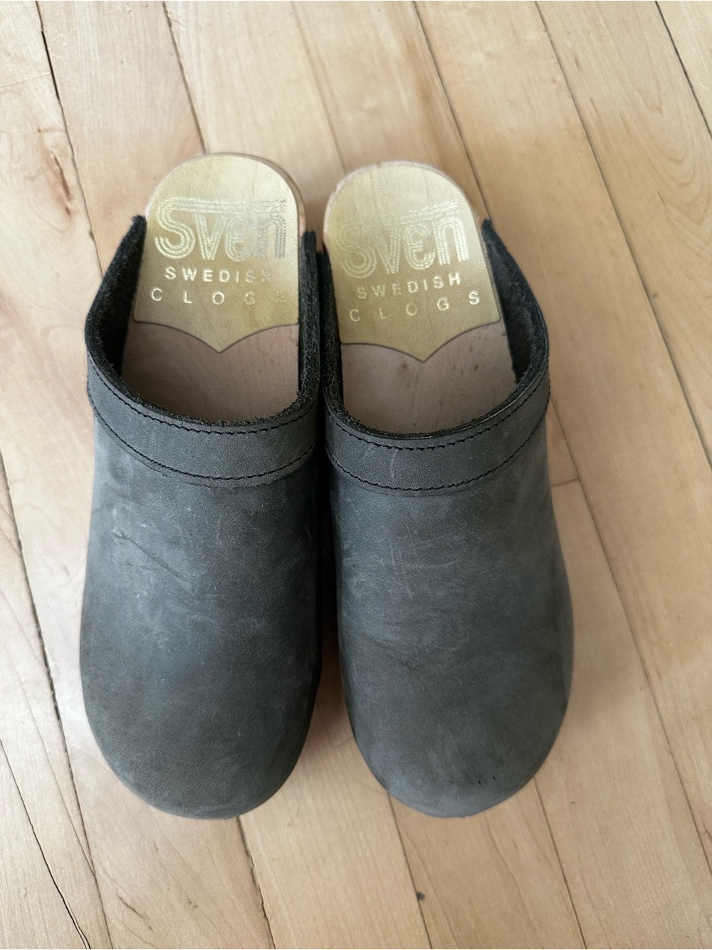 Sven Leather Slip-On Clogs